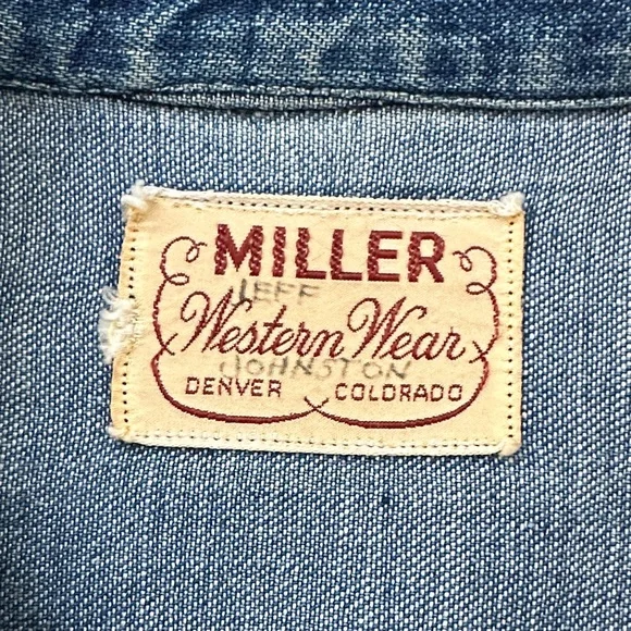 Miller Western Wear Denim Long Sleeve Shirt - Picture 2 of 8